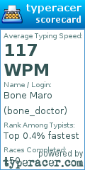 Scorecard for user bone_doctor