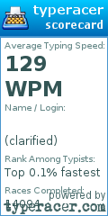 Scorecard for user clarified