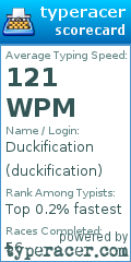 Scorecard for user duckification
