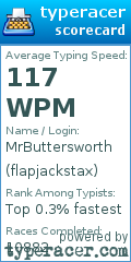Scorecard for user flapjackstax