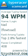 Scorecard for user flowtoad