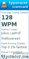 Scorecard for user hellosereei