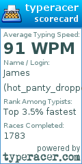 Scorecard for user hot_panty_dropper
