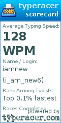 Scorecard for user i_am_new6