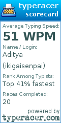 Scorecard for user ikigaisenpai