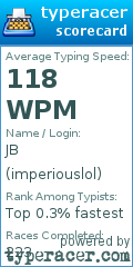 Scorecard for user imperiouslol