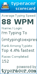 Scorecard for user imtypingtoexpressmyself