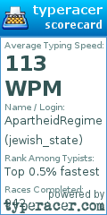 Scorecard for user jewish_state