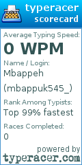 Scorecard for user mbappuk545_