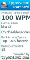 Scorecard for user michaeldesantasmoocher
