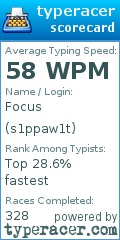 Scorecard for user s1ppaw1t
