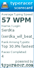 Scorecard for user serdka_will_beat_you