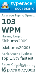 Scorecard for user skibums2009