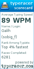 Scorecard for user sobig_f
