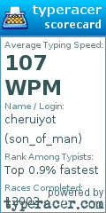 Scorecard for user son_of_man