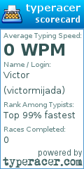 Scorecard for user victormijada