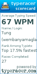 Scorecard for user wembanyamaglazer